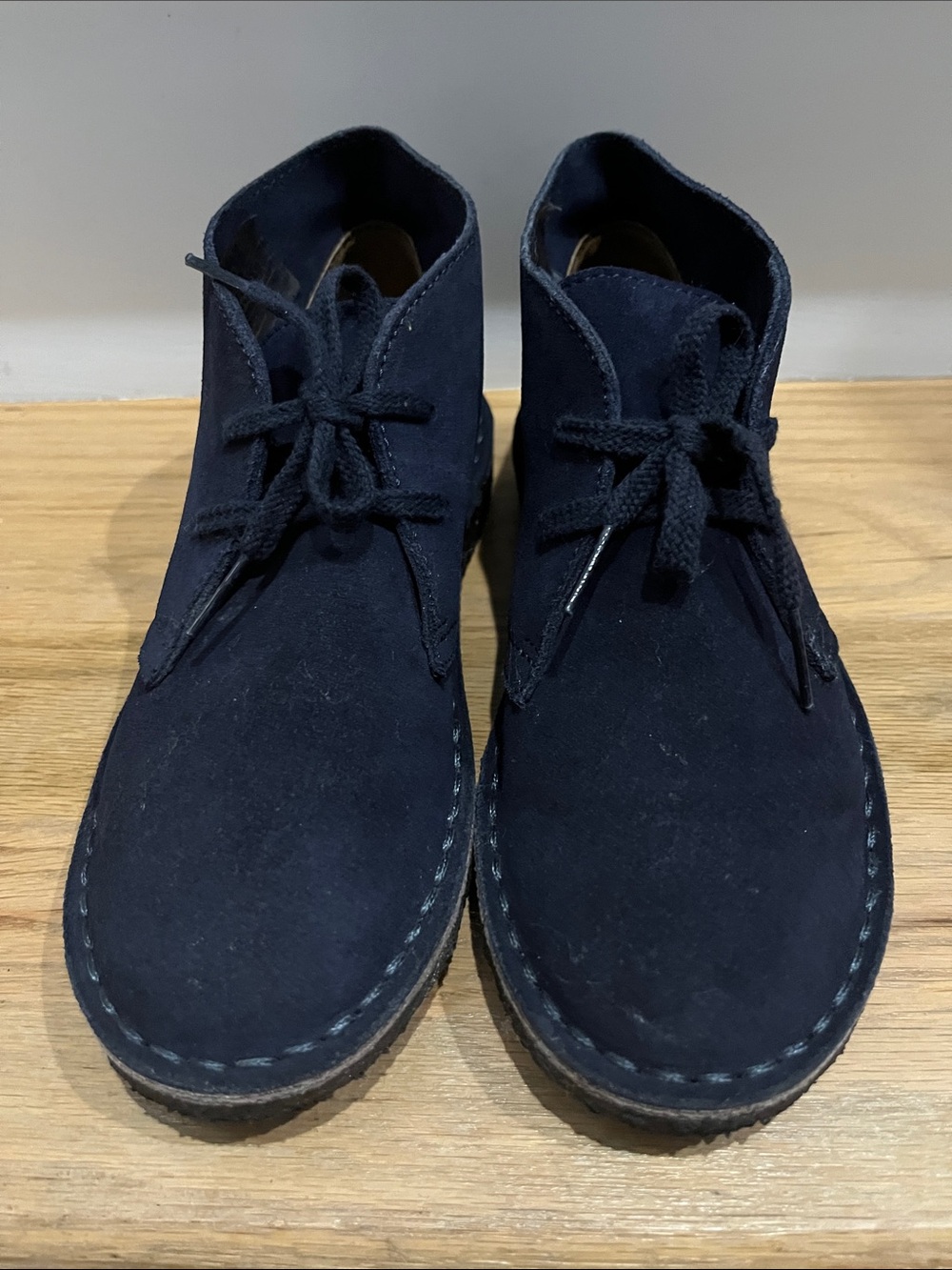 Crewcuts Navy Suede Kids Chukka Boots